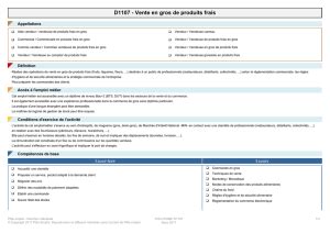 fiche rome vendeur vetement sport